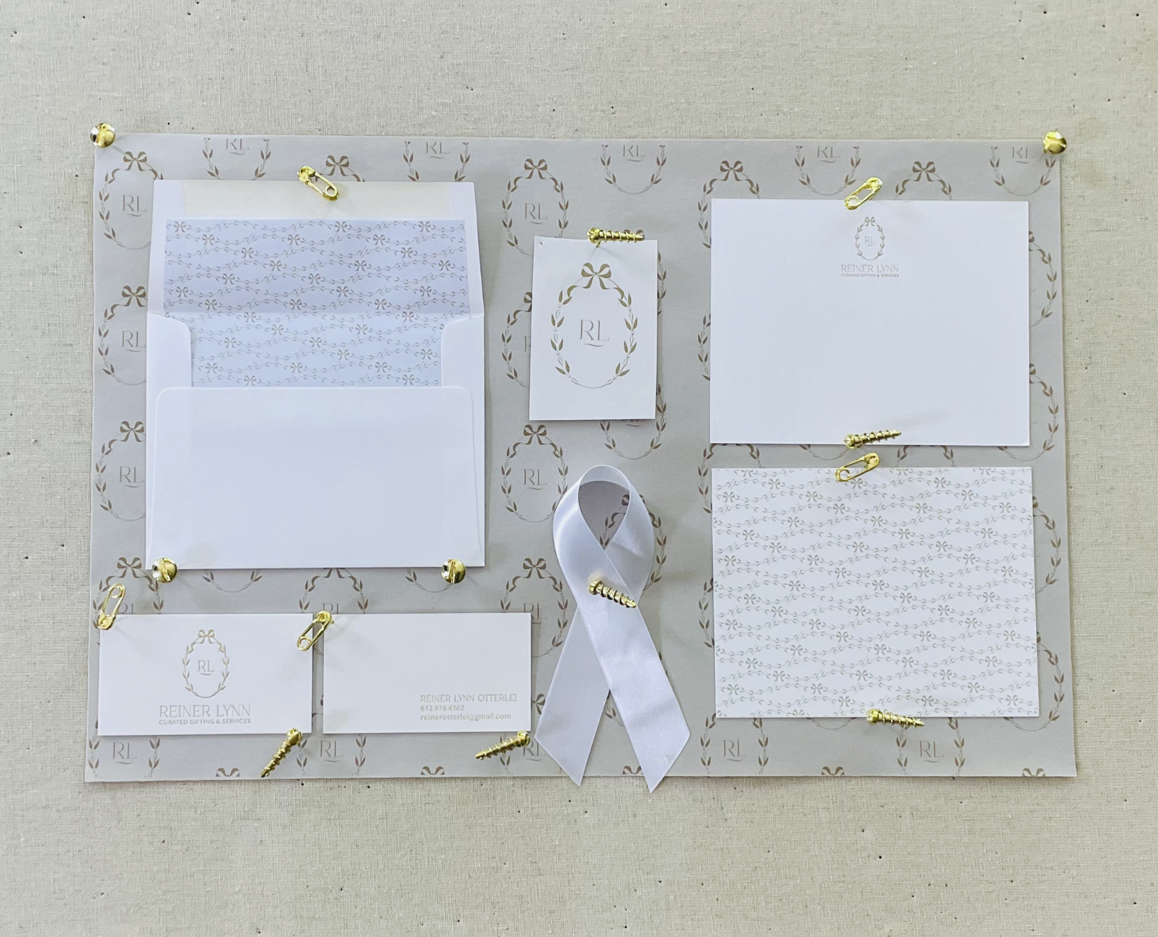 Custom branded packaging detail